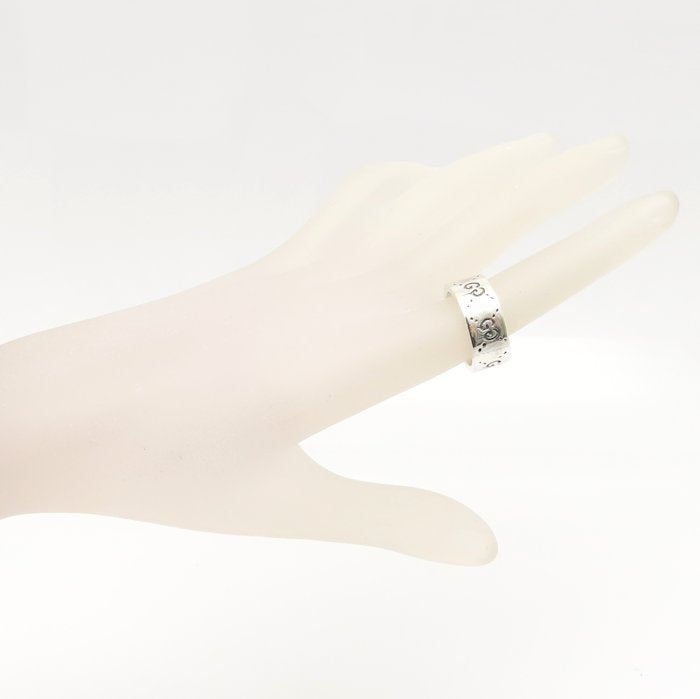GUCCI グッチ アイコン ゴースト リング 指輪 GG #14 13号 シルバー925 レディース/295400【中古】【BJ】
