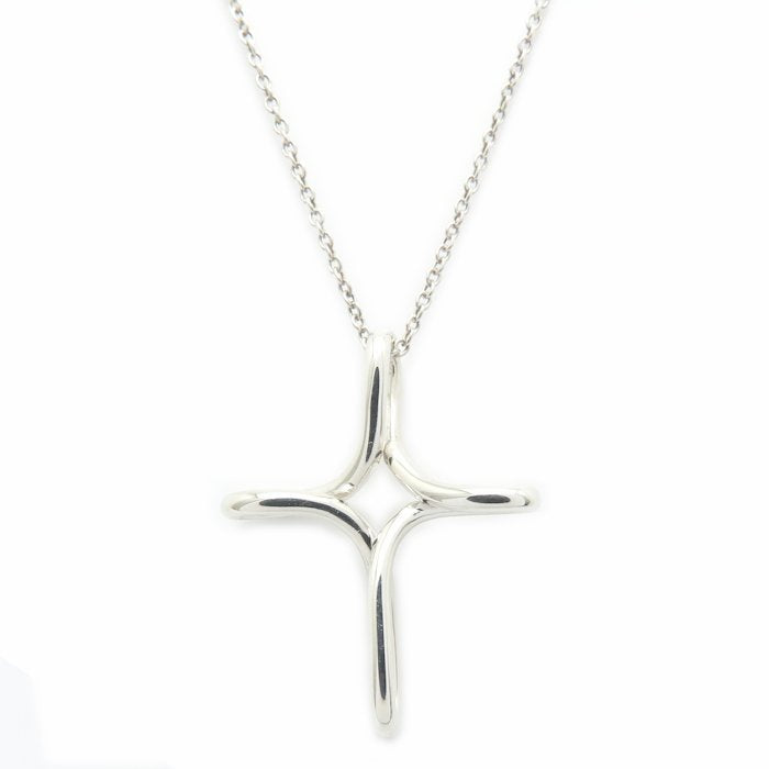 TIFFANY&Co. ティファニー インフィニティ クロス ネックレス エルサペレッティ シルバー925 レディース/295421【中古】【BJ】