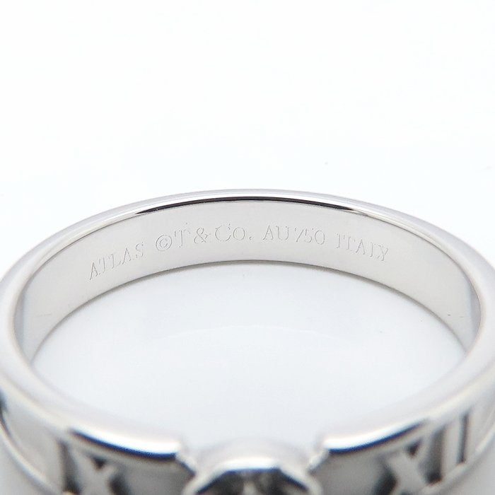 TIFFANY&Co. ティファニー アトラス リング 指輪 1Pダイヤモンド 10号 K18WG ホワイトゴールド レディース/295463【中古】【BJ】