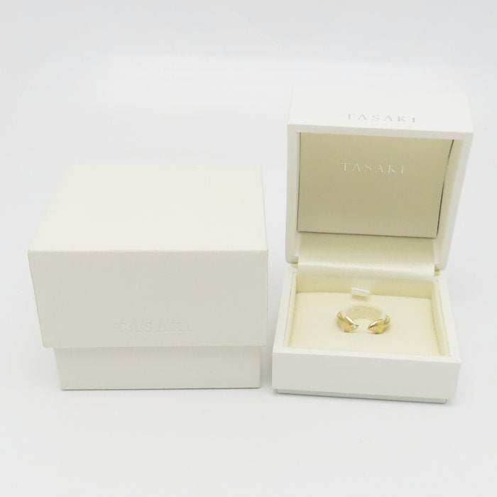 TASAKI 田崎真珠 ソーンズ リング 指輪 ダイヤモンド0.01ct 13号 K18YG イエローゴールド レディース/295471【中古】【BJ】