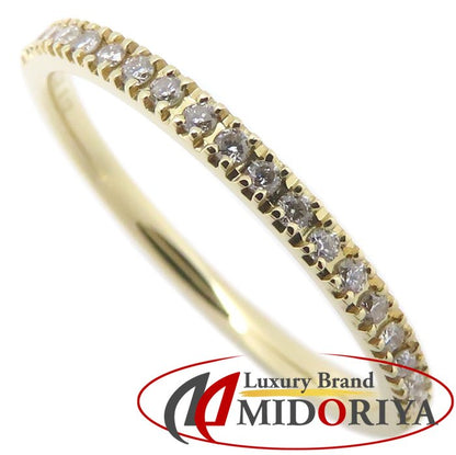 BELLESIORA ベルシオラ ダイヤモンド リング 指輪 ハーフエタニティ ダイヤモンド0.12ct 11号 K18YG イエローゴールド レディース/295476【中古】【BJ】
