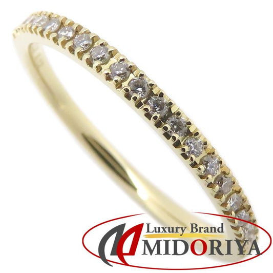 BELLESIORA ベルシオラ ダイヤモンド リング 指輪 ハーフエタニティ ダイヤモンド0.12ct 11号 K18YG イエローゴールド レディース/295476【中古】【BJ】