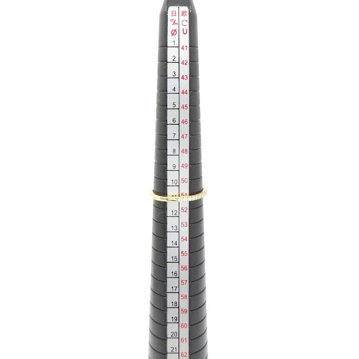 BELLESIORA ベルシオラ ダイヤモンド リング 指輪 ハーフエタニティ ダイヤモンド0.12ct 11号 K18YG イエローゴールド レディース/295476【中古】【BJ】
