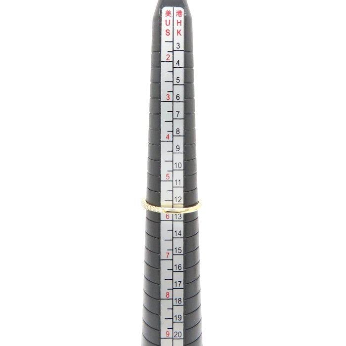 BELLESIORA ベルシオラ ダイヤモンド リング 指輪 ハーフエタニティ ダイヤモンド0.12ct 11号 K18YG イエローゴールド レディース/295476【中古】【BJ】