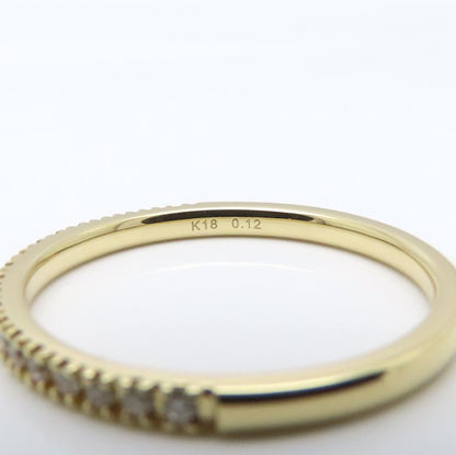 BELLESIORA ベルシオラ ダイヤモンド リング 指輪 ハーフエタニティ ダイヤモンド0.12ct 11号 K18YG イエローゴールド レディース/295476【中古】【BJ】