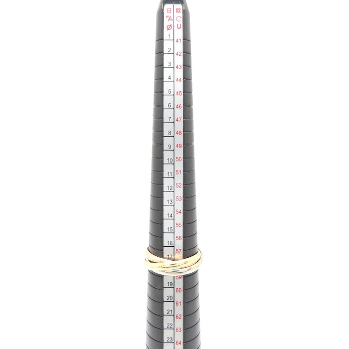CARTIER カルティエ トリニティ リング 指輪 #58 17.5号 3連 B4086100 K18スリーカラーゴールド レディース/295483【中古】【BJ】