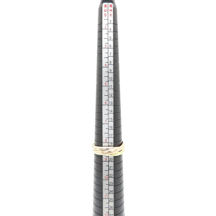 CARTIER カルティエ トリニティ リング 指輪 #58 17.5号 3連 B4086100 K18スリーカラーゴールド レディース/295483【中古】【BJ】