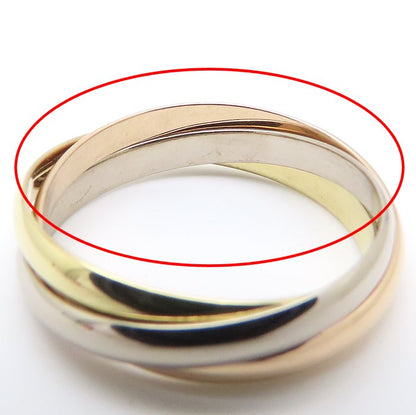 CARTIER カルティエ トリニティ リング 指輪 #58 17.5号 3連 B4086100 K18スリーカラーゴールド レディース/295483【中古】【BJ】