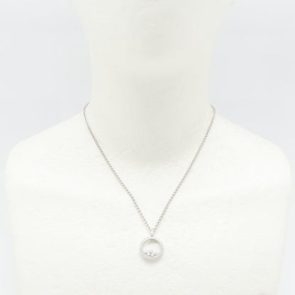 Chopard ショパール ハッピーダイヤモンド ネックレス 5Pムービングダイヤモンド 79/3926/0 K18WG ホワイトゴールド レディース/295492【中古】【BJ】