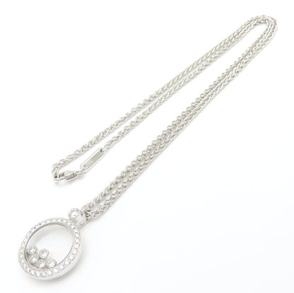 Chopard ショパール ハッピーダイヤモンド ネックレス 5Pムービングダイヤモンド 79/3926/0 K18WG ホワイトゴールド レディース/295492【中古】【BJ】