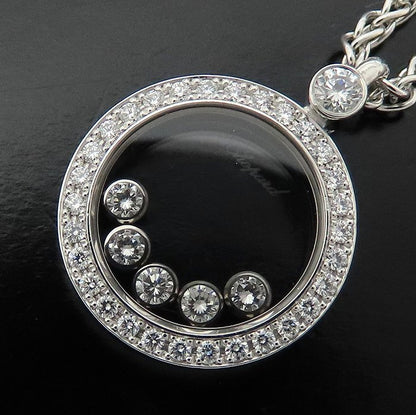 Chopard ショパール ハッピーダイヤモンド ネックレス 5Pムービングダイヤモンド 79/3926/0 K18WG ホワイトゴールド レディース/295492【中古】【BJ】