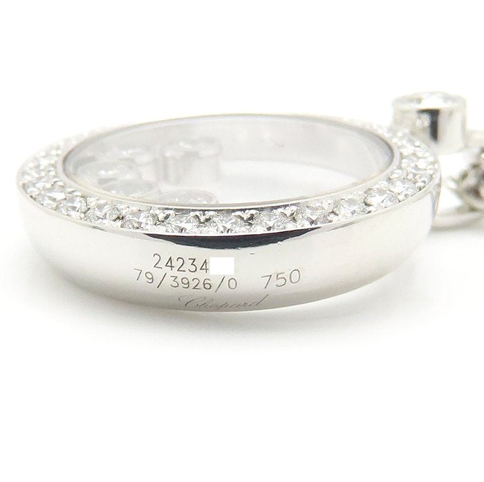 Chopard ショパール ハッピーダイヤモンド ネックレス 5Pムービングダイヤモンド 79/3926/0 K18WG ホワイトゴールド レディース/295492【中古】【BJ】