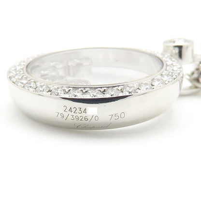 Chopard ショパール ハッピーダイヤモンド ネックレス 5Pムービングダイヤモンド 79/3926/0 K18WG ホワイトゴールド レディース/295492【中古】【BJ】