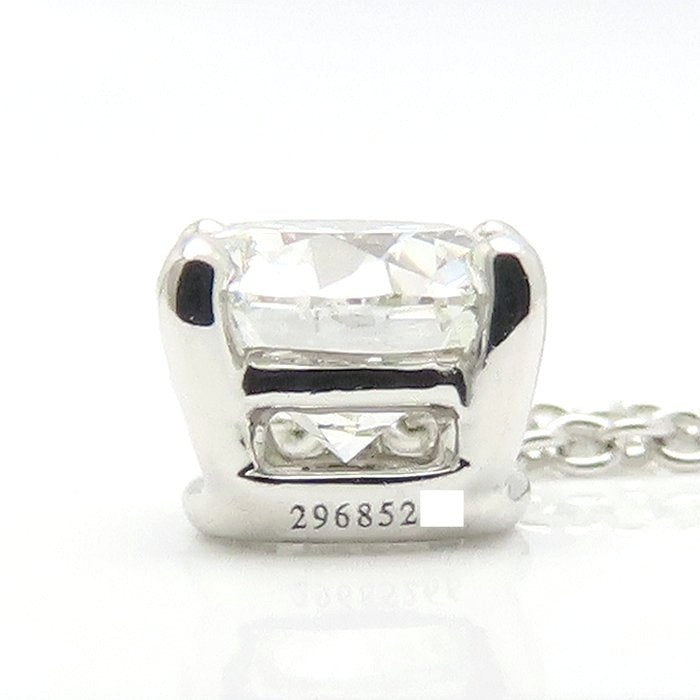 TIFFANY&Co. ティファニー ソリティア ネックレス 一粒ダイヤモンド0.42ct F.VS1.3Excellent Pt950プラチナ レディース/295497【中古】【BJ】