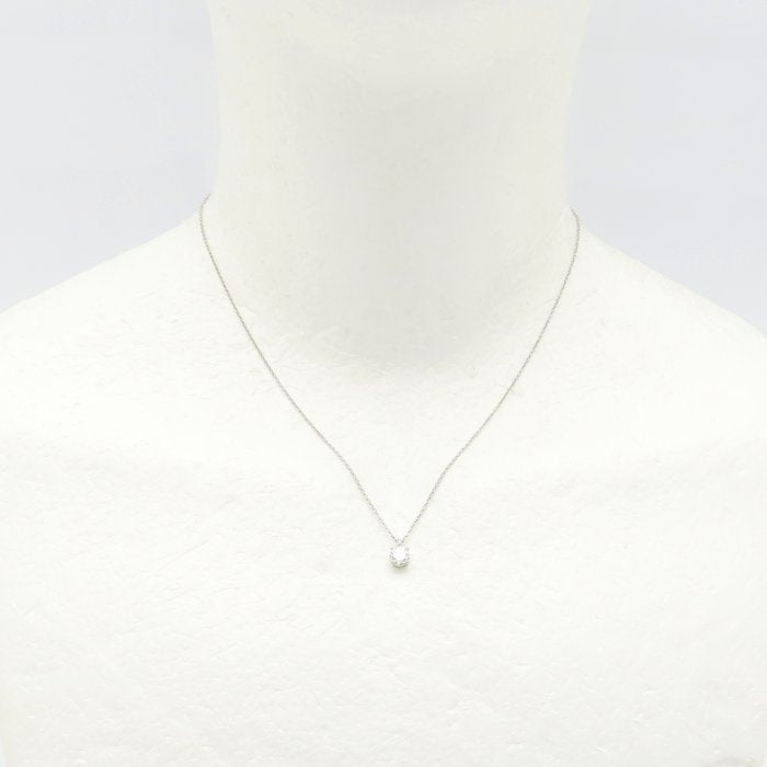 TIFFANY&Co. ティファニー ソリティア ネックレス 一粒ダイヤモンド0.42ct F.VS1.3Excellent Pt950プラチナ レディース/295497【中古】【BJ】