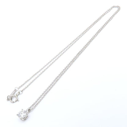 TIFFANY&Co. ティファニー ソリティア ネックレス 一粒ダイヤモンド0.42ct F.VS1.3Excellent Pt950プラチナ レディース/295497【中古】【BJ】