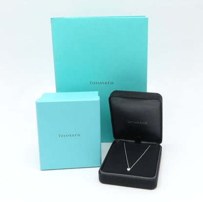 TIFFANY&Co. ティファニー ソリティア ネックレス 一粒ダイヤモンド0.42ct F.VS1.3Excellent Pt950プラチナ レディース/295497【中古】【BJ】