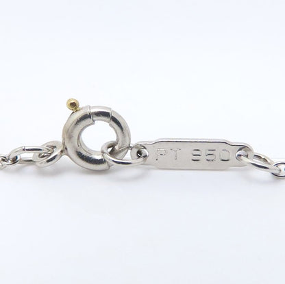 TIFFANY&Co. ティファニー クロス ネックレス ダイヤモンド11石 Pt950プラチナ レディース/295498【中古】【BJ】