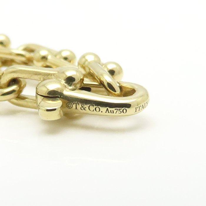 TIFFANY&Co. ティファニー ハードウェア マイクロリンク ブレスレット K18YG イエローゴールド レディース/295504【中古】【BJ】