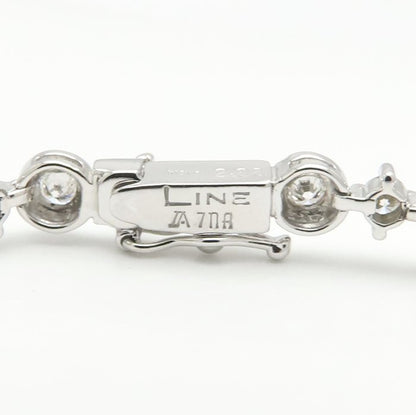 LINE ライン ダイヤモンド ブレスレット ダイヤモンド2.88ct K18WG ホワイトゴールド レディース/295508【中古】【BJ】