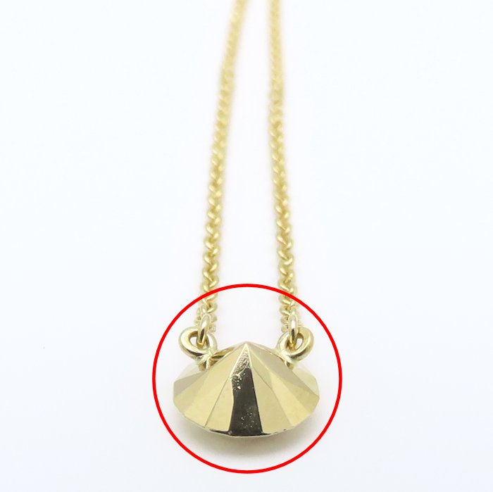 TIFFANY&Co. ティファニー ファセット ネックレス エルサペレッティ K18YG イエローゴールド レディース/295521【中古】【BJ】