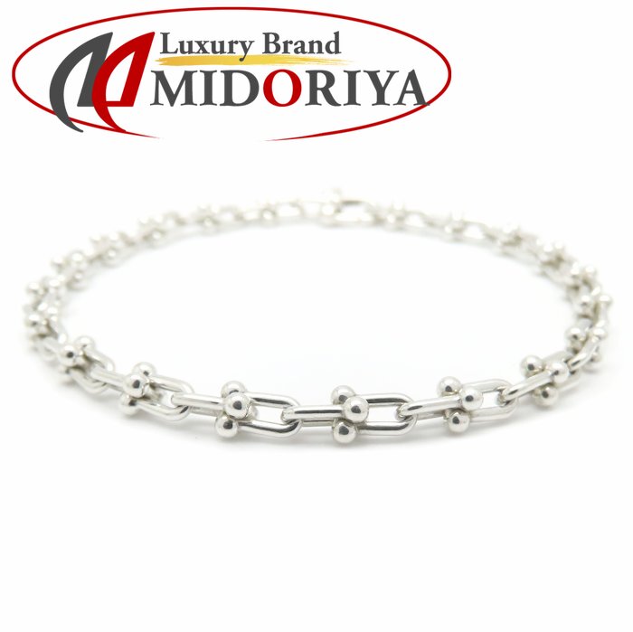 TIFFANY&Co. ティファニー ハードウェア マイクロリンク ブレスレット 17cm シルバー925 レディース/295552【中古】【BJ】