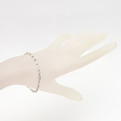 TIFFANY&Co. ティファニー ハードウェア マイクロリンク ブレスレット 17cm シルバー925 レディース/295552【中古】【BJ】