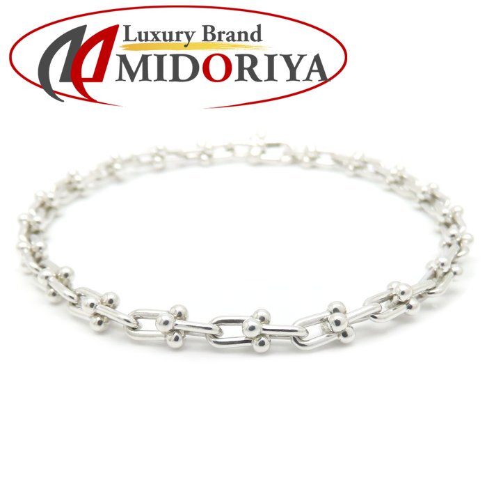 TIFFANY&Co. ティファニー ハードウェア マイクロリンク ブレスレット 17cm シルバー925 レディース/295553【中古】【BJ】