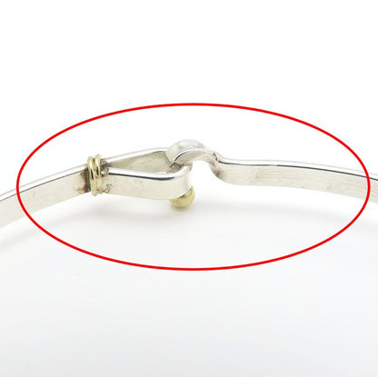 TIFFANY&Co. ティファニー フック＆アイ バングル シルバー925xK18YG イエローゴールド レディース/295557【中古】【BJ】
