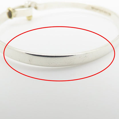 TIFFANY&Co. ティファニー フック＆アイ バングル シルバー925xK18YG イエローゴールド レディース/295557【中古】【BJ】