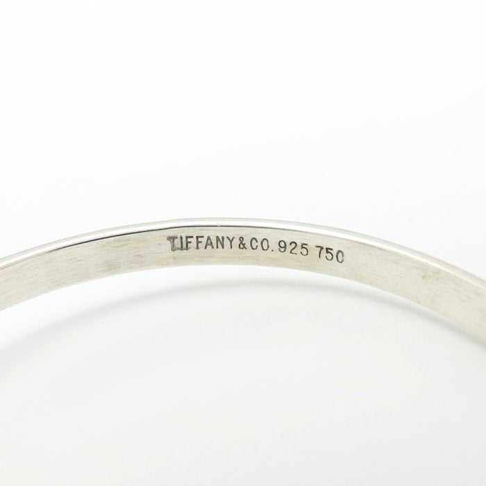 TIFFANY&Co. ティファニー フック＆アイ バングル シルバー925xK18YG イエローゴールド レディース/295559【中古】【BJ】