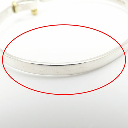 TIFFANY&Co. ティファニー フック＆アイ バングル シルバー925xK18YG イエローゴールド レディース/295559【中古】【BJ】