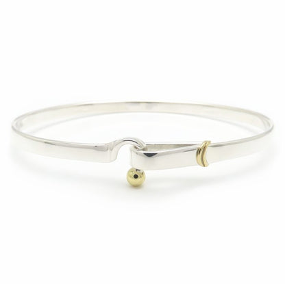 TIFFANY&Co. ティファニー フック＆アイ バングル シルバー925xK18YG イエローゴールド レディース/295560【中古】【BJ】