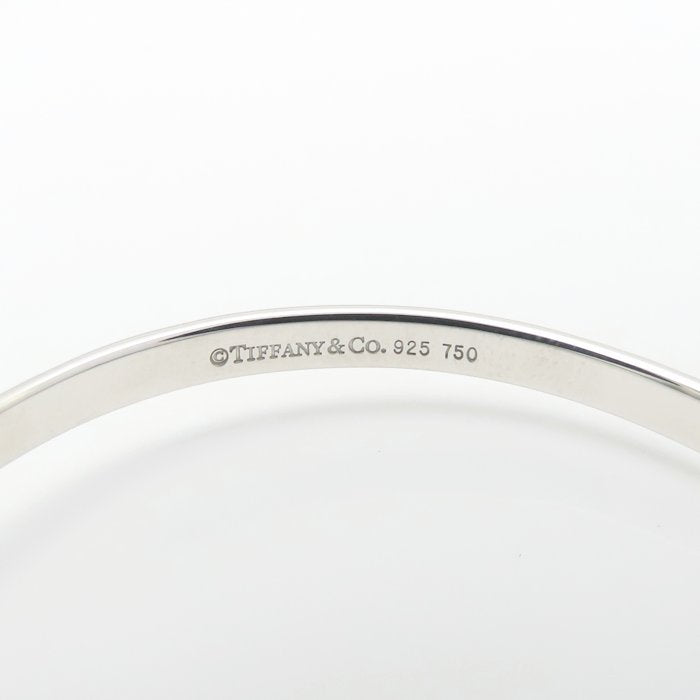 TIFFANY&Co. ティファニー フック＆アイ バングル シルバー925xK18YG イエローゴールド レディース/295560【中古】【BJ】
