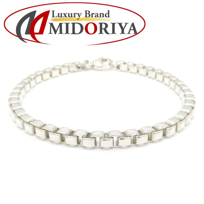 TIFFANY&Co. ティファニー ベネチアン ブレスレット 18.5cm シルバー925 レディース/295562【中古】【BJ】