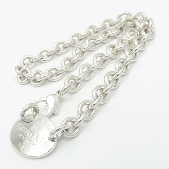TIFFANY&Co. ティファニー リターントゥティファニー オーバルタグ ネックレス シルバー925 レディース/295568【中古】【BJ】