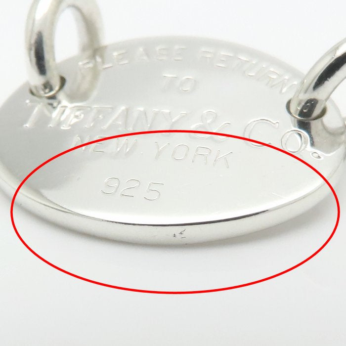 TIFFANY&Co. ティファニー リターントゥティファニー オーバルタグ ネックレス シルバー925 レディース/295568【中古】【BJ】