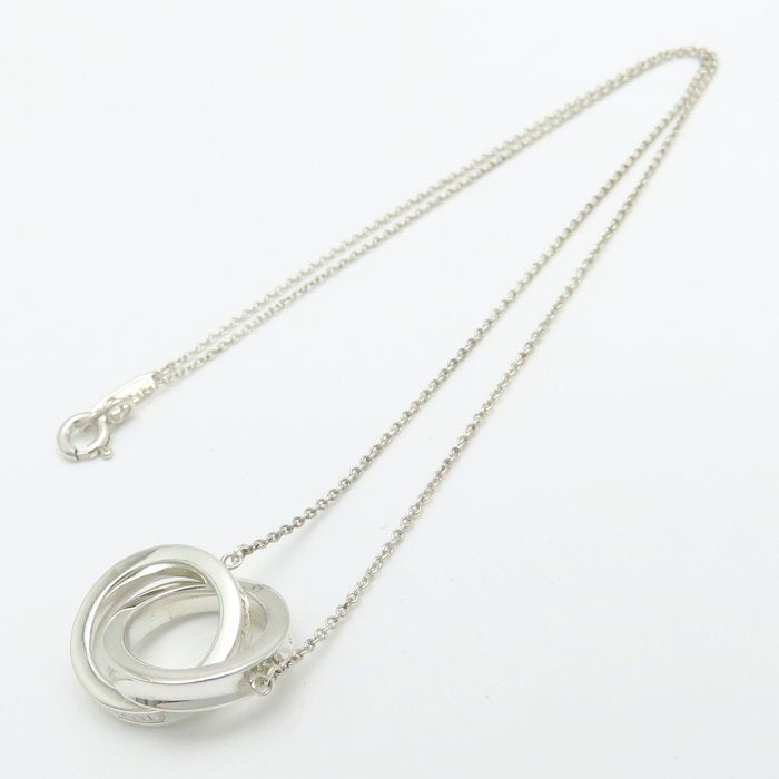 TIFFANY&Co. ティファニー 1837 インターロッキング ネックレス シルバー925 レディース/295573【中古】【BJ】