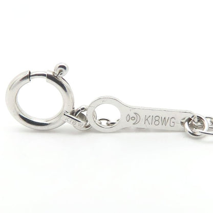 TASAKI 田崎真珠 ダイヤモンド ネックレス フラワーモチーフ ダイヤモンド0.11ct K18WG ホワイトゴールド レディース/295576【中古】【BJ】