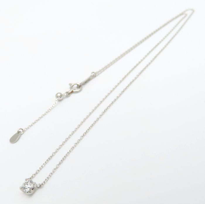 VENDOME Aoyama ヴァンドーム青山 ダイヤモンド ネックレス 一粒ダイヤモンド0.187ct F.SI1.3Excellent Pt950プラチナxPt850プラチナ レディース/295580【中古】【BJ】