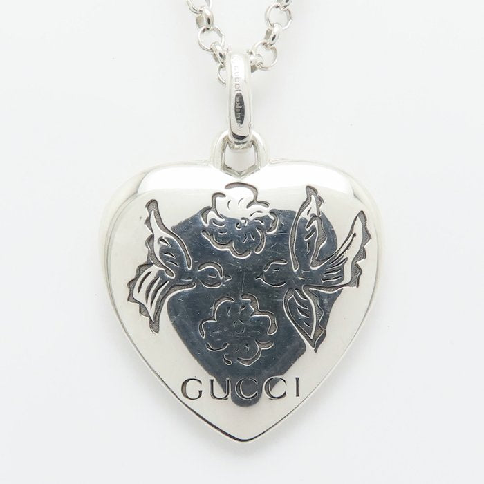 GUCCI グッチ ブラインドフォーラブ ネックレス シルバー925 レディース/295581【中古】【BJ】