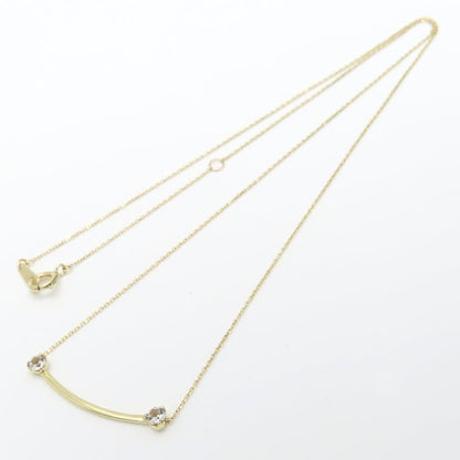 Ponte Vecchio ポンテヴェキオ ネックレス キュービックジルコニア K10YG イエローゴールド レディース/295587【中古】【BJ】