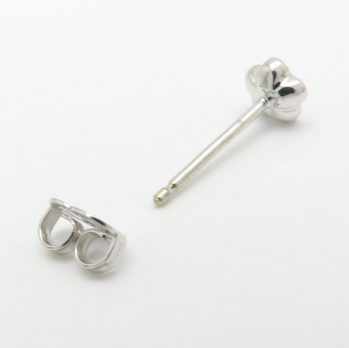 Ponte Vecchio ポンテヴェキオ ダイヤモンド ピアス フラワーモチーフ ダイヤモンド0.08ct ブラックダイヤモンド0.01ct 片方のみ K18WG ホワイトゴールド レディース/295590【中古】【BJ】