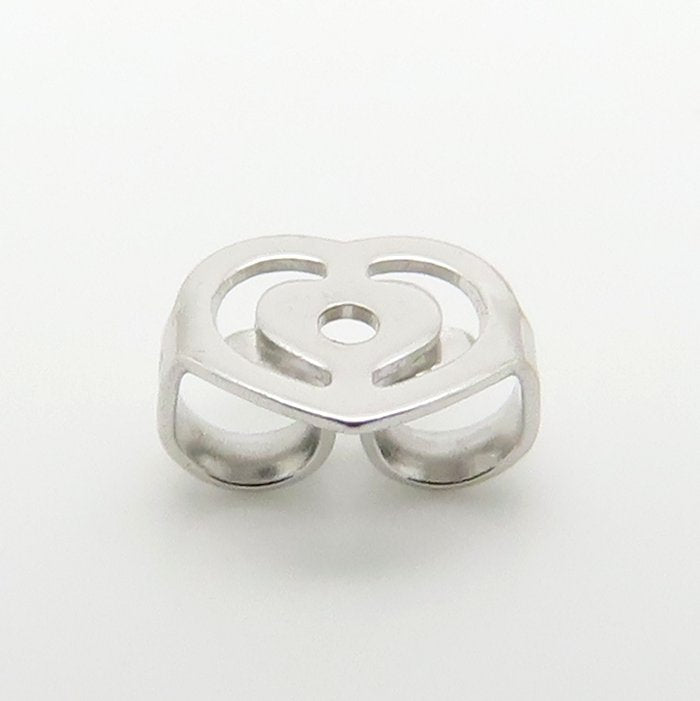 Ponte Vecchio ポンテヴェキオ ダイヤモンド ピアス フラワーモチーフ ダイヤモンド0.08ct ブラックダイヤモンド0.01ct 片方のみ K18WG ホワイトゴールド レディース/295590【中古】【BJ】