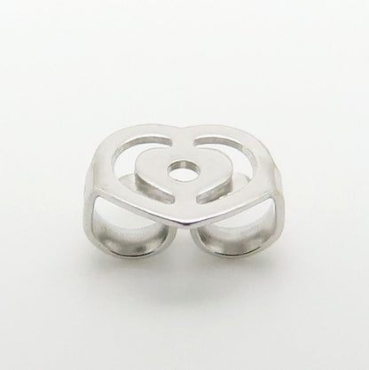 Ponte Vecchio ポンテヴェキオ ダイヤモンド ピアス フラワーモチーフ ダイヤモンド0.08ct ブラックダイヤモンド0.01ct 片方のみ K18WG ホワイトゴールド レディース/295590【中古】【BJ】
