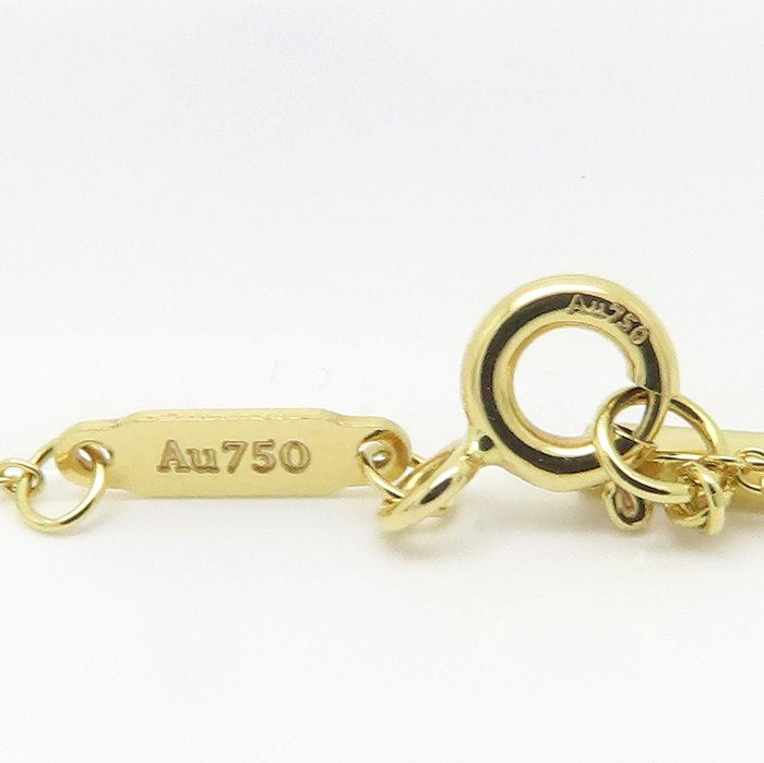 TIFFANY&Co. ティファニー Ｔスマイル ネックレス スモールモデル K18YG イエローゴールド レディース/295596【中古】【BJ】