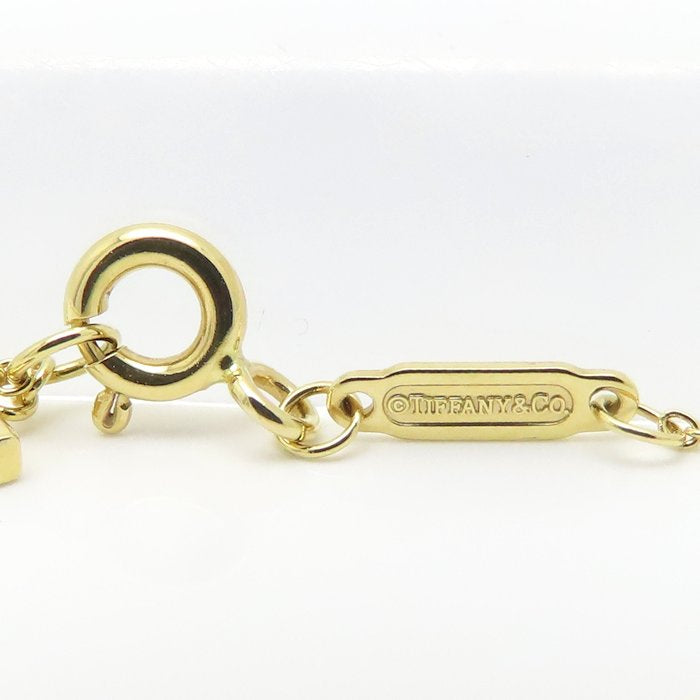 TIFFANY&Co. ティファニー Ｔスマイル ネックレス スモールモデル K18YG イエローゴールド レディース/295596【中古】【BJ】