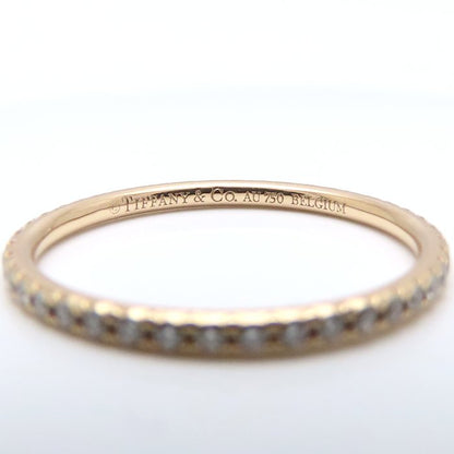 TIFFANY&Co. ティファニー メトロ フルサークル リング 指輪 ダイヤモンド 11.5号 K18PG ピンクゴールド レディース/295598【中古】【BJ】