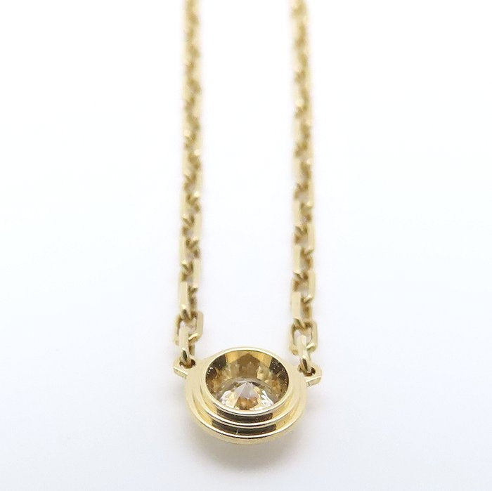 CARTIER カルティエ ディアマンレジェ SM ネックレス 1Pダイヤモンド K18YG イエローゴールド レディース/295600【中古】【BJ】