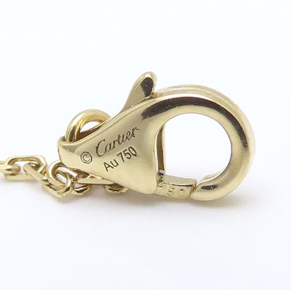 CARTIER カルティエ ディアマンレジェ SM ネックレス 1Pダイヤモンド K18YG イエローゴールド レディース/295600【中古】【BJ】